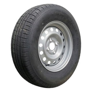 pneu + roue 195 R14C 5½Jx14H2 ET30 57/100/4 métal ST290 M+S gris argent