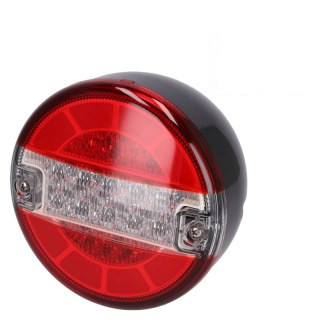 feu arriére à LED rond, sans eclairage de plaque d'immatriculation gauche / droite