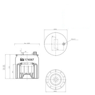 Coussin d air avec piston