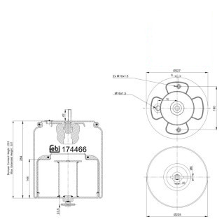 Coussin d air avec piston en acier