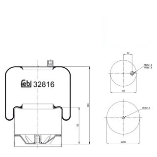 Coussin d air avec piston en acier