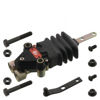 Valve de nivellement avec matériel de construction