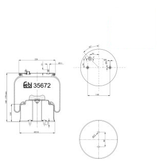 Coussin d air avec piston en acier