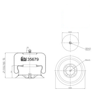 Coussin d air avec piston en acier