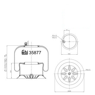 Coussin d air avec piston en acier