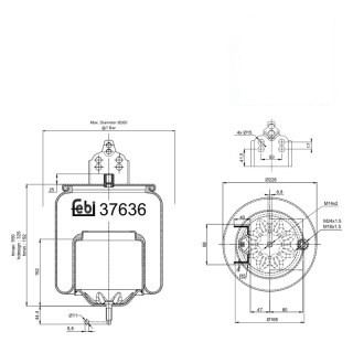Coussin d air avec piston en acier
