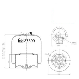 Coussin d air avec piston en acier