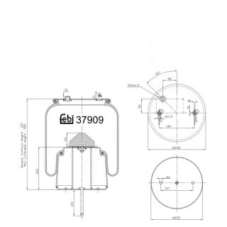 Coussin d air avec piston en acier