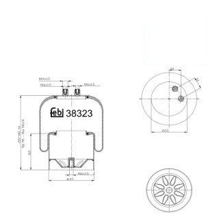 Coussin d air avec piston en acier