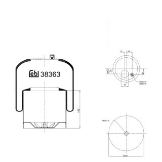 Coussin d air avec piston en acier