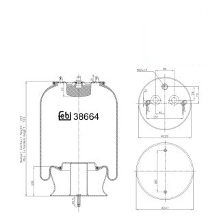 Coussin d air avec piston en acier
