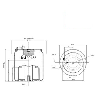 Coussin d air avec piston en acier