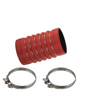 Tube d'air de suralimentation avec colliers de serrage
