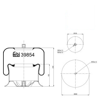 Coussin d air avec piston en acier