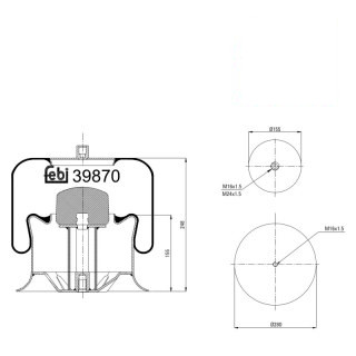 Coussin d air avec piston en acier