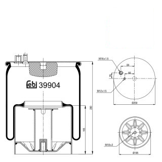 Coussin d air avec piston en acier