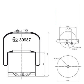 Coussin d air avec piston en acier