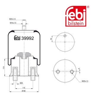 Coussin d air avec piston en acier