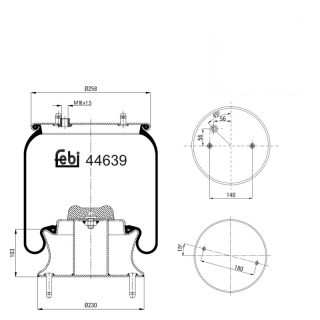 Coussin d air avec piston en acier
