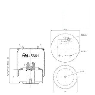Coussin d air avec piston en acier