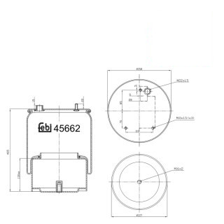 Coussin d air avec piston en acier