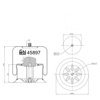 Coussin d air avec piston en acier