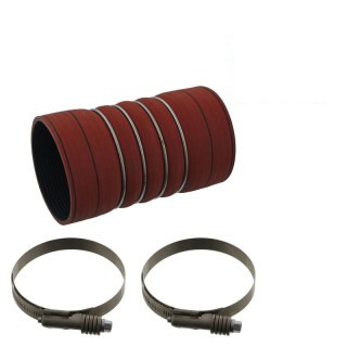Tube d'air de suralimentation avec colliers de serrage