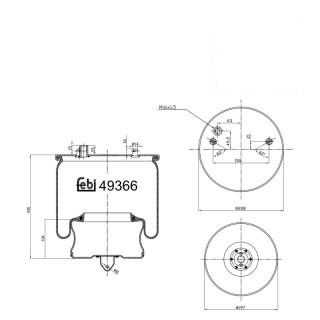 Coussin d air avec piston en acier