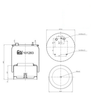 Coussin d air avec piston en acier