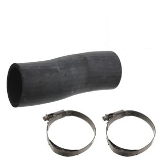 Durite de radiateur avec colliers de serrage
