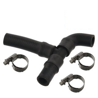 Durite de radiateur avec colliers de serrage