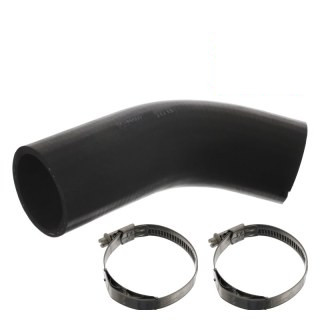 Durite de radiateur avec colliers de serrage