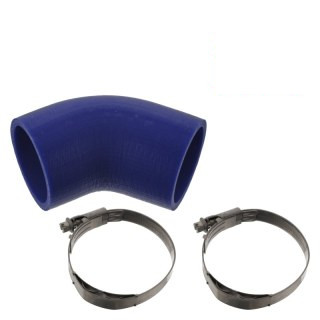 Durite de radiateur avec colliers de serrage