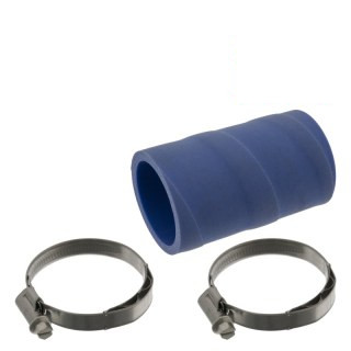 Durite de radiateur avec colliers de serrage