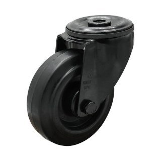 roulette pivotante 125mm Novio Noir série 07 ᠆ 15 trou pour boulon roulement à rouleaux