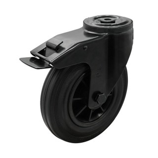 roulette pivotante avec frein 160mm Novio Noir série 01 ᠆ 15 trou pour boulon roulement à rouleaux