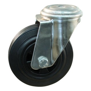 roulette pivotante 160mm série 01 ᠆ 31 trou pour boulon roulement à aiguilles éxécution inox