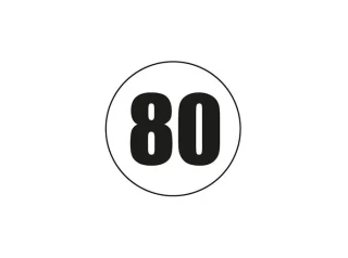 Disque adhésif 80 km/h