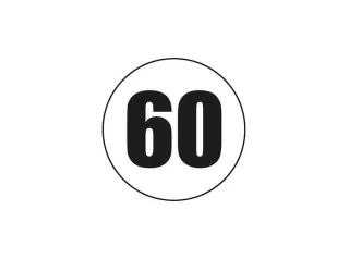 Disque adhésif 60 km/h