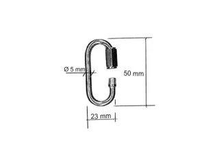 Maillon rapide 5 mm