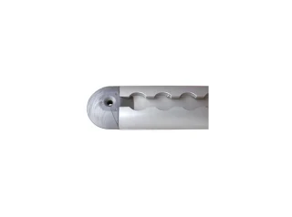 Embout de finition pour rail aerien rond plastique gris
